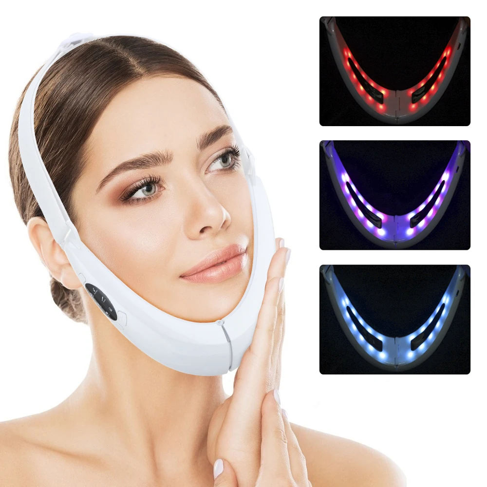 Galvanic Skin Sensor - EMS V Shape Lift Belt Facial