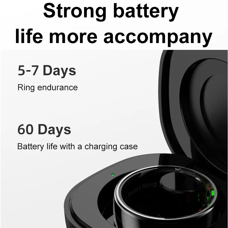 Smart Ring with Charging Case  - Temperature Ring Skin recensie en prijs