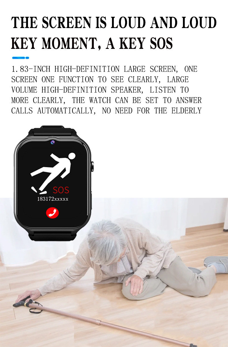 Elderly Smart Watch For Senior - Fall Detection Watch recensie en prijs