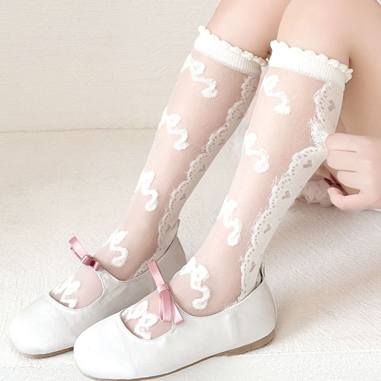 3 Pairs Lace Bow Baby Girl Lon - Baby Sock Oximeter recensie en prijs