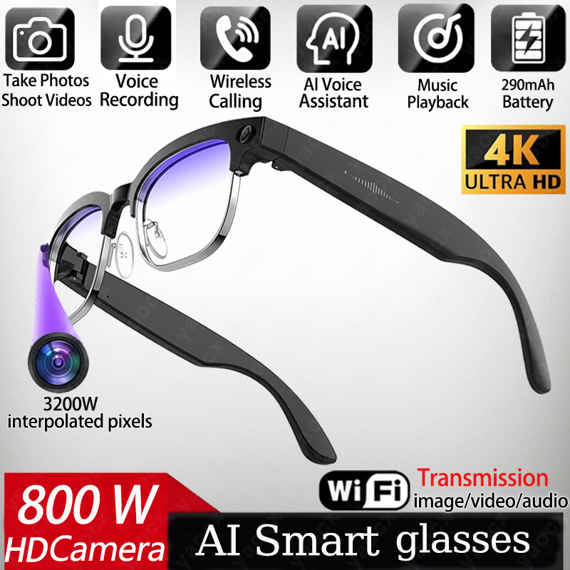 4K Smart AI Glasses 8MP Camera - Smart Glasses Lens recensie en prijs