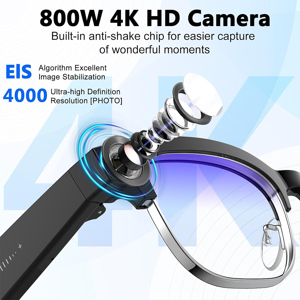 4K Smart AI Glasses 8MP Camera - Smart Glasses Lens recensie en prijs