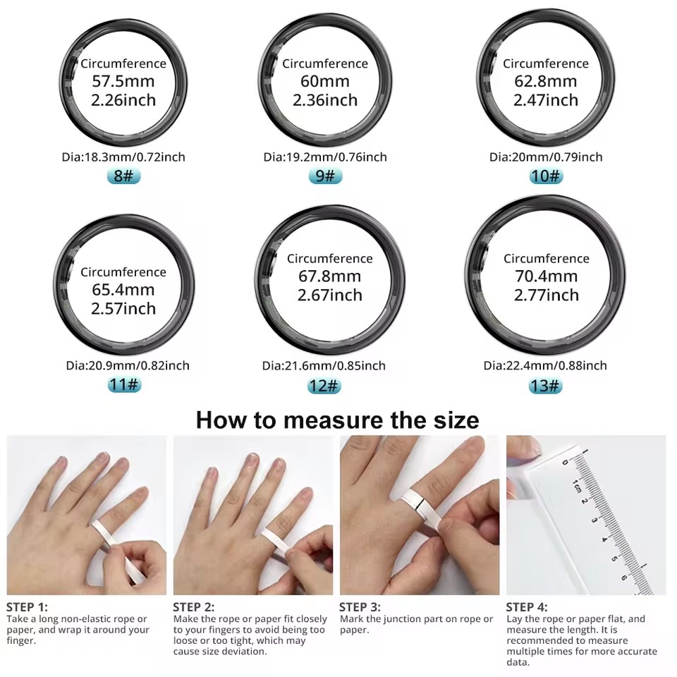 Smart Ring Men Women with Char - Temperature Ring Skin recensie en prijs