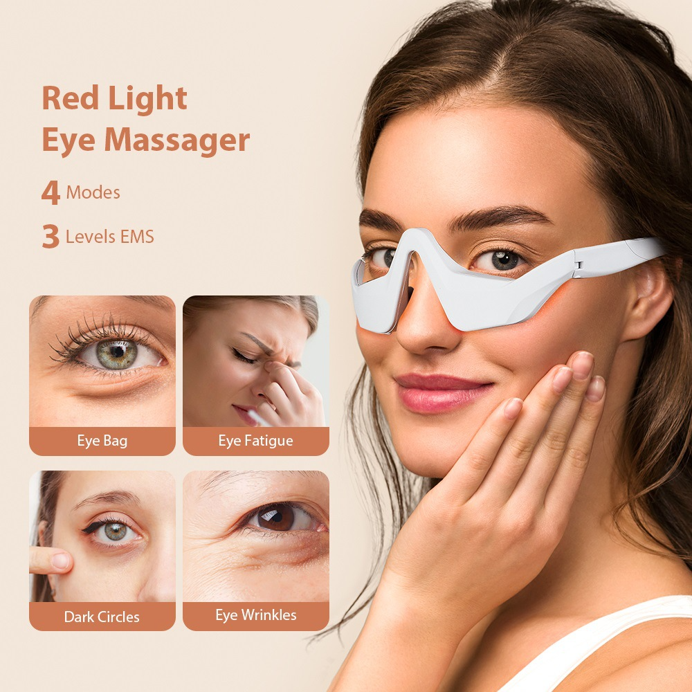 Eye Massager Under Eye Red Lig - Light Therapy Glasses recensie en prijs