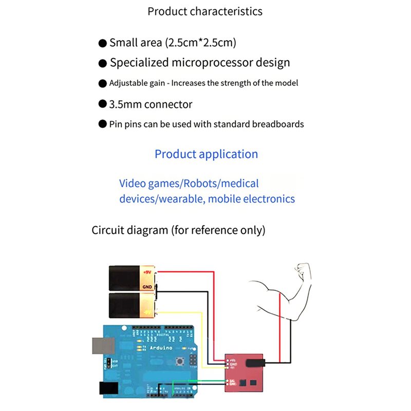BTLIFE-5X Muscle Electrical Se - Muscle Sensor Emg recensie en prijs