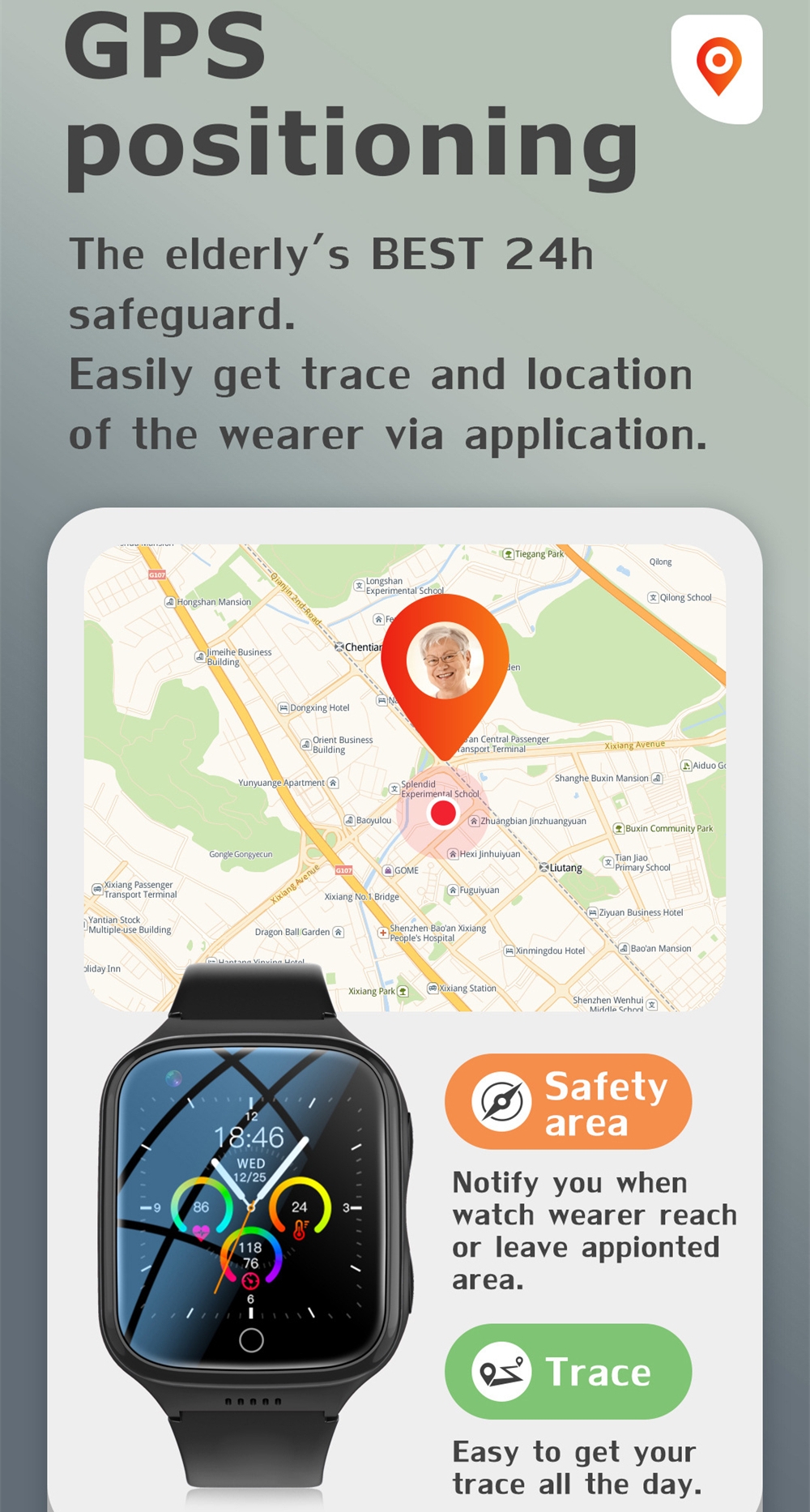 Falling Detection Watch Elderl - Fall Detection Watch recensie en prijs