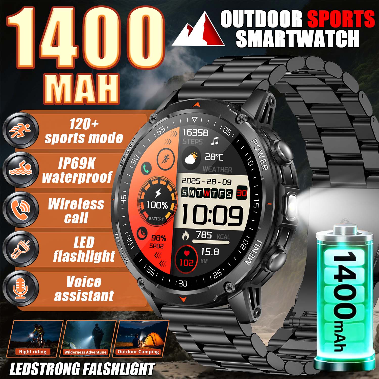 2026 New Military Smart Watch  - Smart Insole Pressure recensie en prijs