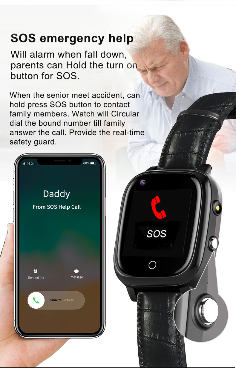 Elderly Smart Watch For Old Pe - Fall Detection Watch recensie en prijs