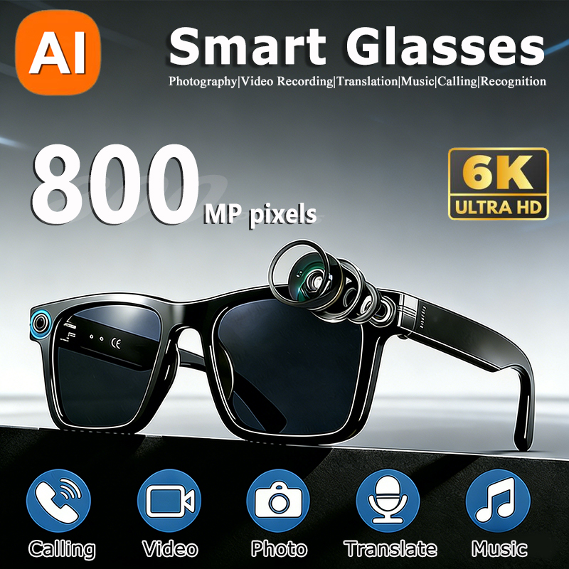 6K HD AI Camera Glasses 800MP  - Smart Glasses Lens recensie en prijs