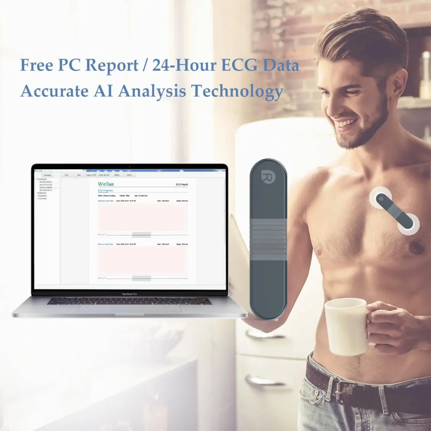 Wireless Bluetooth Dynamic Rec - Ecg Patch Monitor recensie en prijs