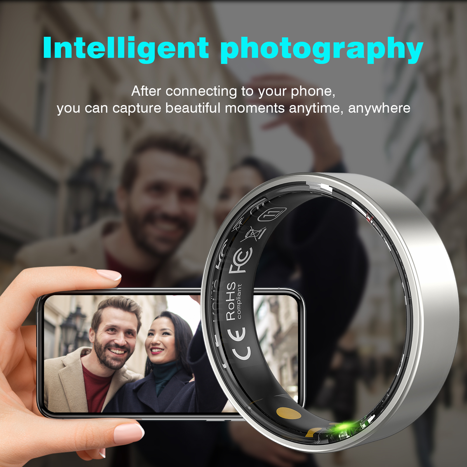 Smart Ring Men Women with Char - Temperature Ring Skin recensie en prijs