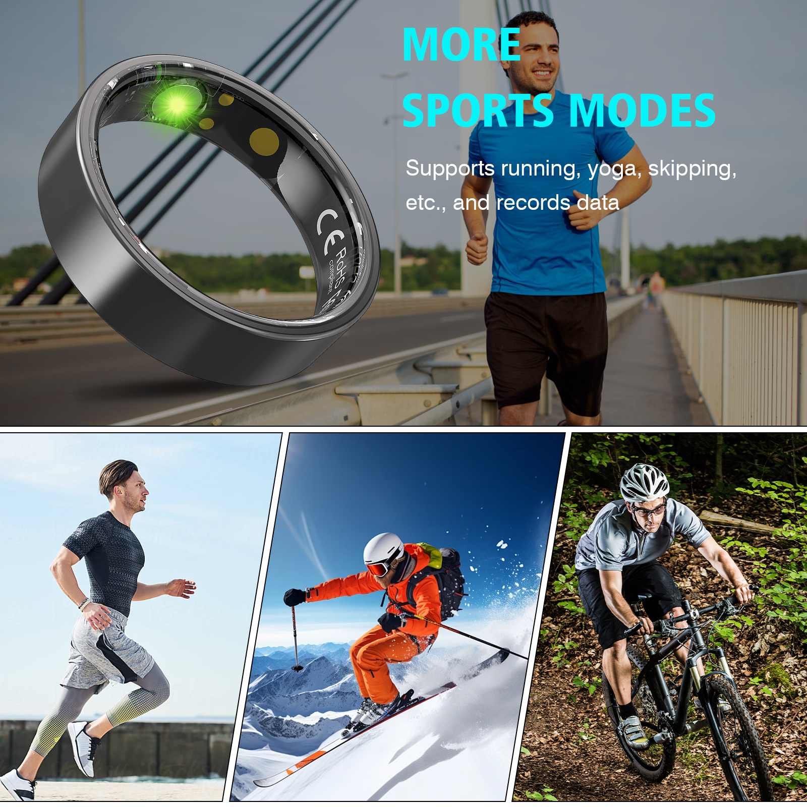 Smart Ring Men Women with Char - Temperature Ring Skin recensie en prijs