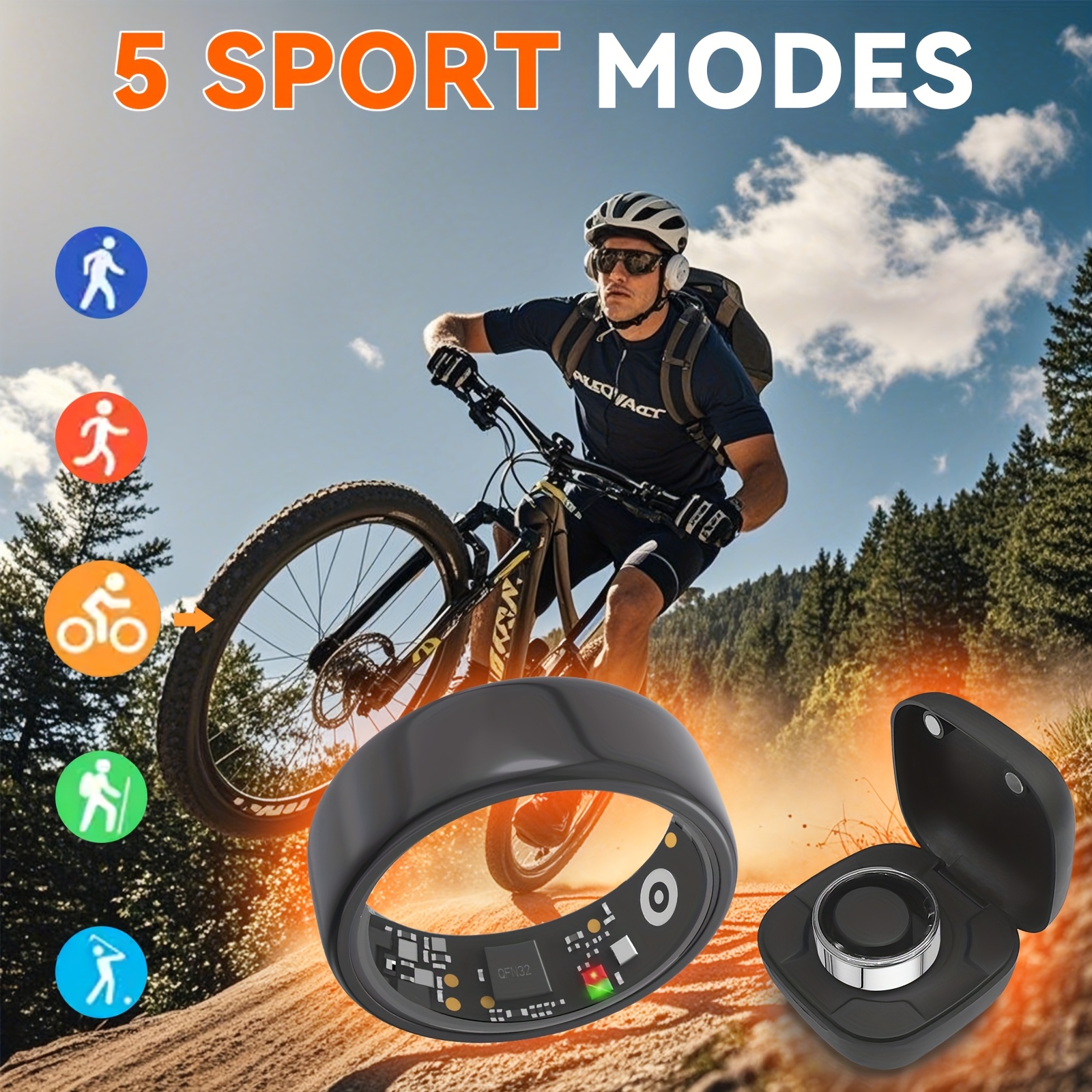 Smart Ring Men Women with Char - Temperature Ring Skin recensie en prijs