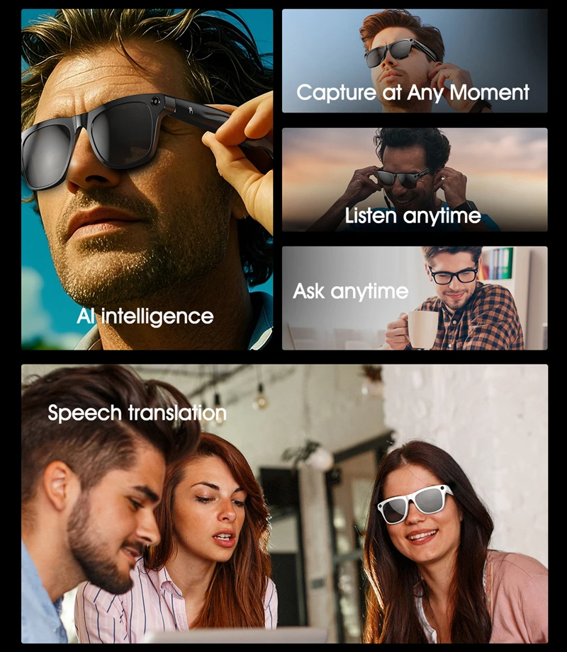8K AI Smart Glasses Bluetooth  - Smart Glasses Lens recensie en prijs