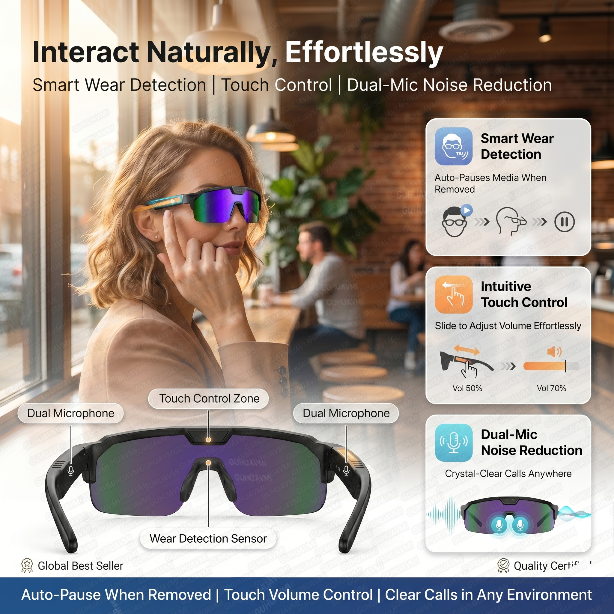Smart Glasses with 4K HD Anti- - Smart Glasses Lens recensie en prijs